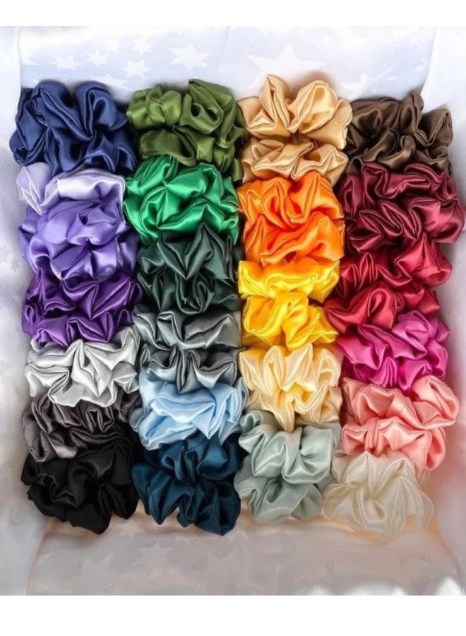 Kalaneet Hair Scrunchies Multi colour Pack of 24 for womens and girls (Beauty Multi 10) - Image 2