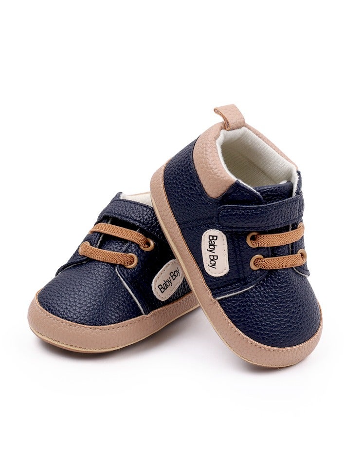DecoLoral DECOR ME Blue Leather Toddler shoes for Boys  - Image 3
