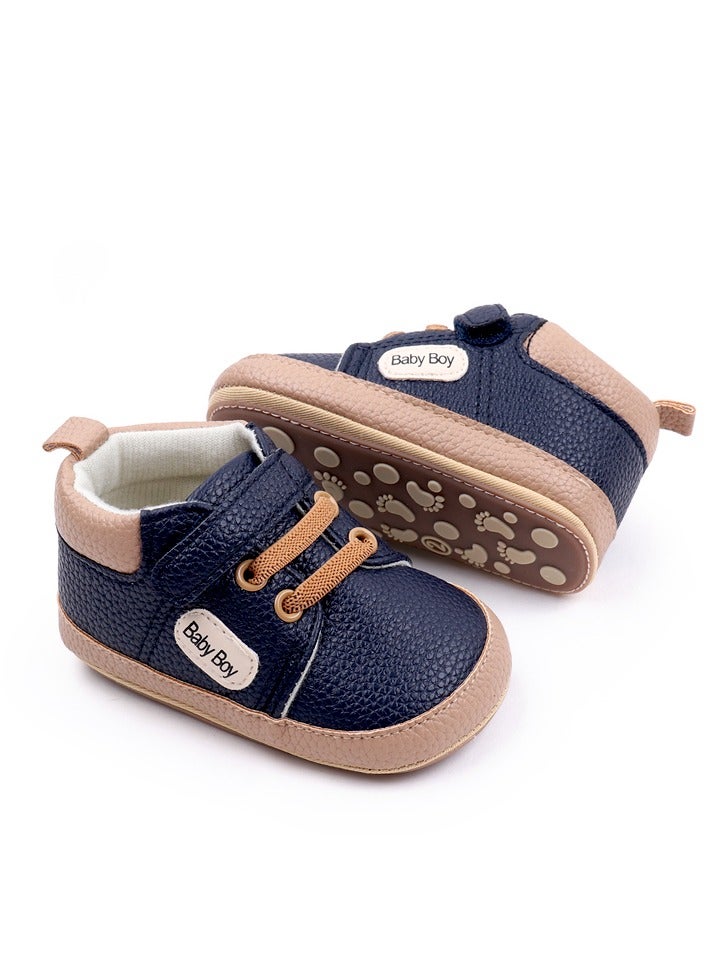 DecoLoral DECOR ME Blue Leather Toddler shoes for Boys  - Image 4