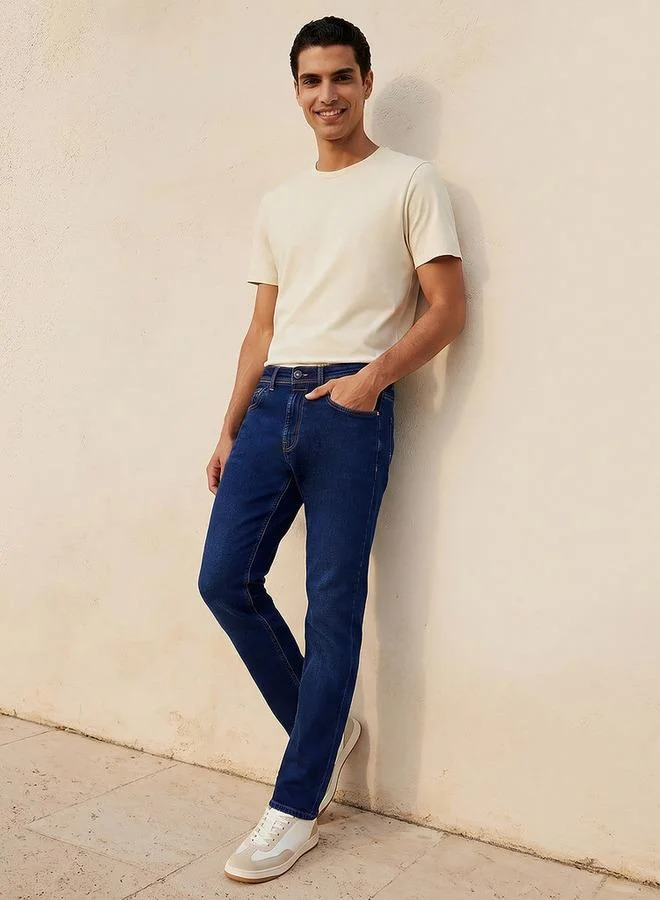 Splash FAV BLUE Men Slim Fit Mid Rise Jeans for Men | Best Price UAE