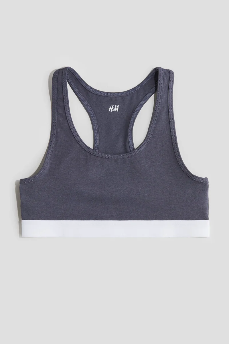 H&M 5-Pack Cotton Crop Tops