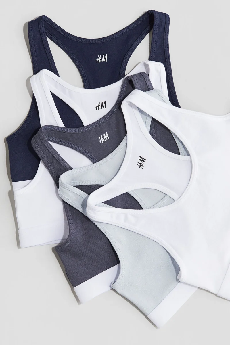 اتش اند ام 5-Pack Cotton Crop Tops