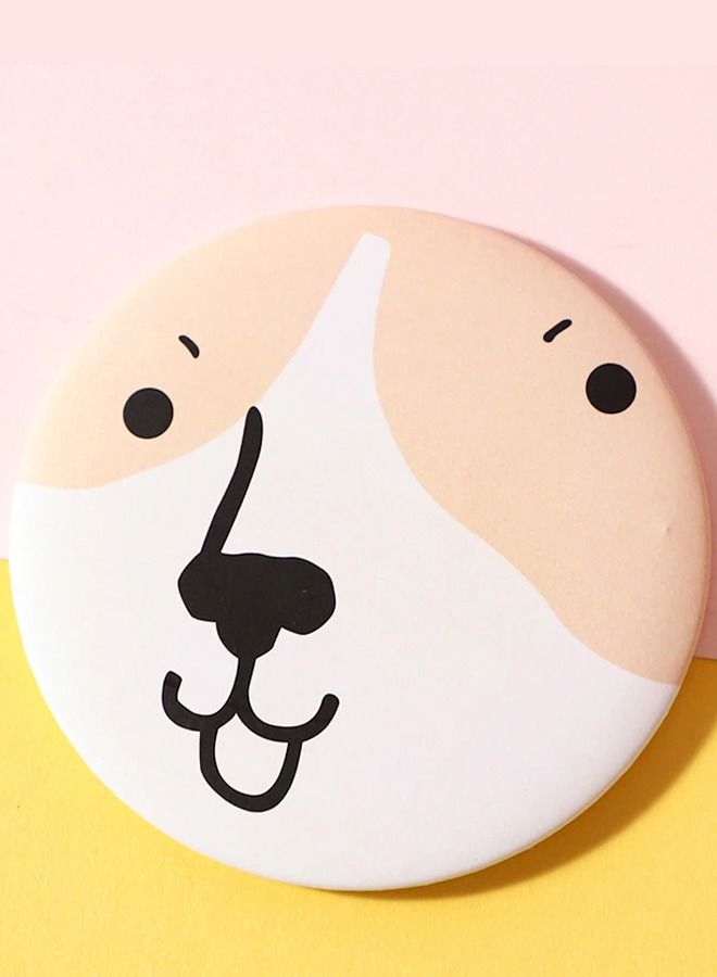 Khaisha Packet Casual Small Mirror With Dog Design - Image 1