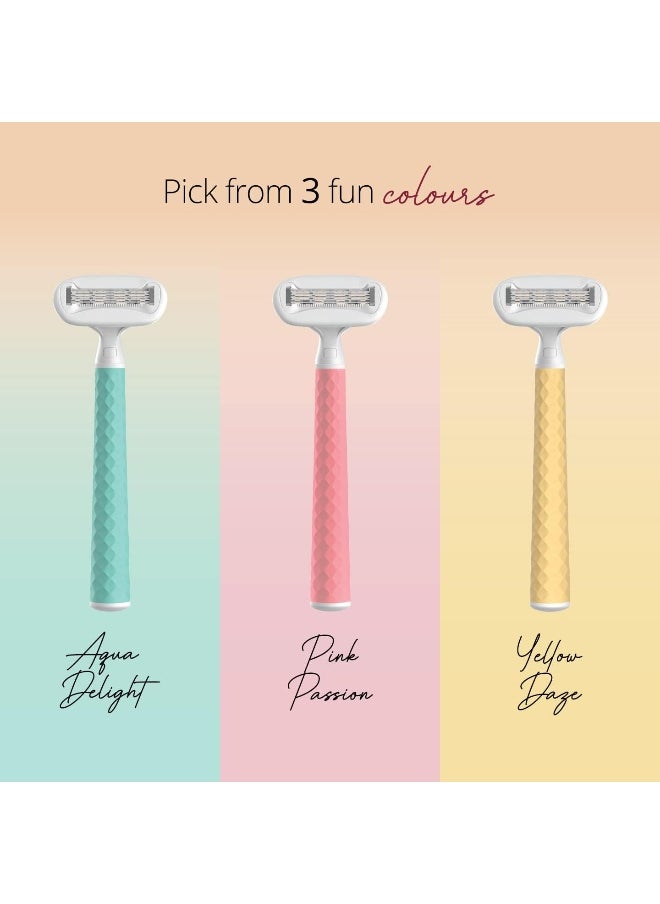 CARMESI Body Razor Swing Moisture Ribbon With Aloe Vera And Vit E Smooth Glide  - Image 3