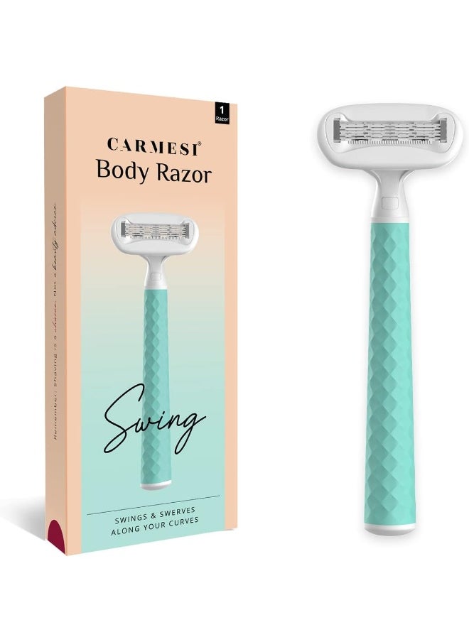 CARMESI Body Razor Swing Moisture Ribbon With Aloe Vera And Vit E Smooth Glide  - Image 1