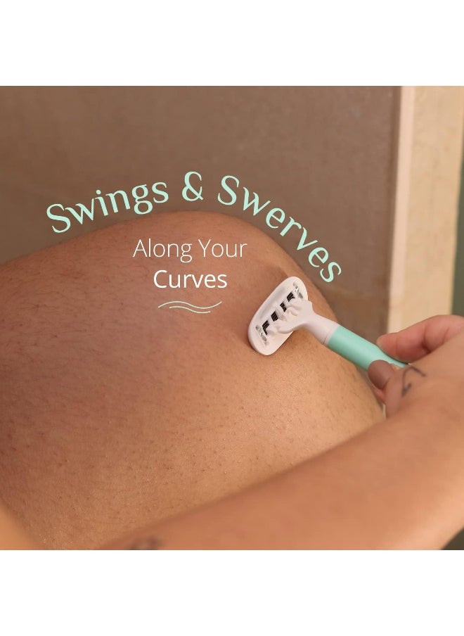 CARMESI Body Razor Swing Moisture Ribbon With Aloe Vera And Vit E Smooth Glide  - Image 2
