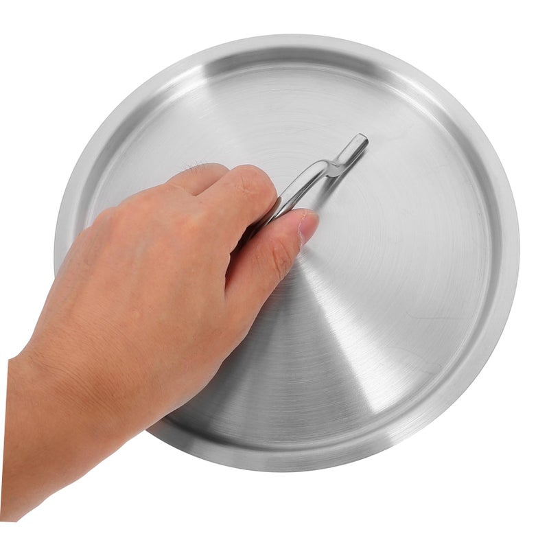 Stainless Steel Pot Lid 19 5 Inch Round Dome Cover Tight Seal - Image 5