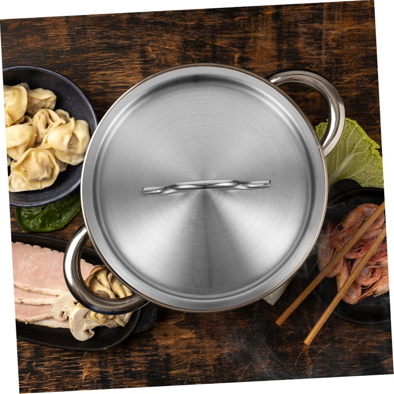 Stainless Steel Pot Lid 19 5 Inch Round Dome Cover Tight Seal - Image 4