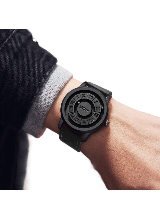 DOM Magnetic Levitation Watch Men'S Fashion Mechanical Wind Stone Quartz Men'S Sports Watch - Image 1