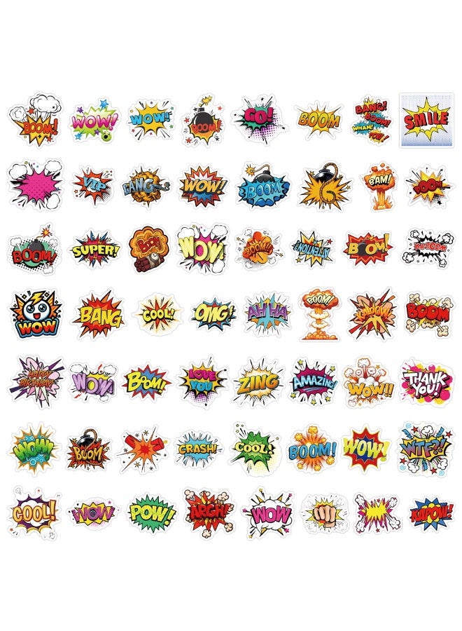 NIBEMINENT 55 Pcs Explosion Deco Kit Waterproof Stickers, High Definition Printing Bright Colors, Suitable for Laptop Skateboard Luggage Water Bottle Guitar DIY - Image 3