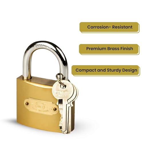 Caneuf 50mm Heavy-Duty Metal Lock with 3 Iron Keys – Durable Padlock for Doors, Shutters, Backpacks, Lockers & Storage | Side-Open Mechanism - Image 3