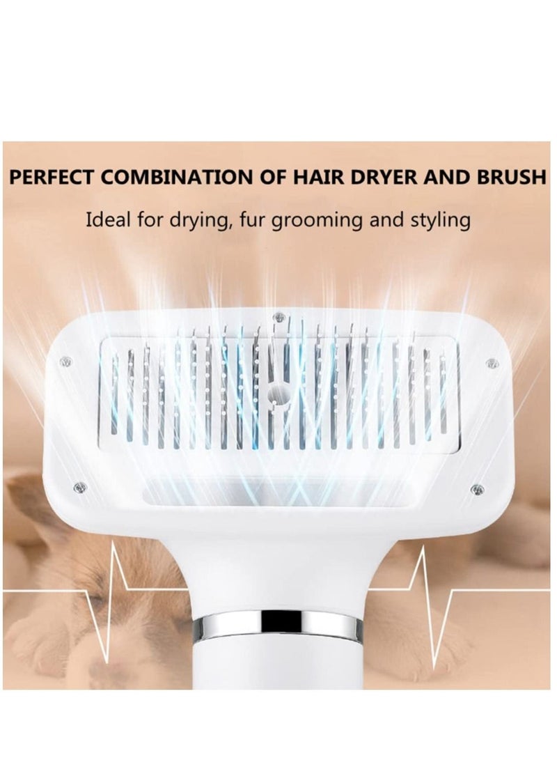 KASTWAVE مجفف شعر الحيوانات الأليفة مجفف شعر الحيوانات الأليفة المطور مع فرشاة 3 إعدادات حرارة زر واحد لإزالة الشعر محمول هادئ منفاخ كلب احترافي لمسة تجميل منزلية لمحبوبتك الصغيرة والمتوسطة من القطط والكلاب - Image 5