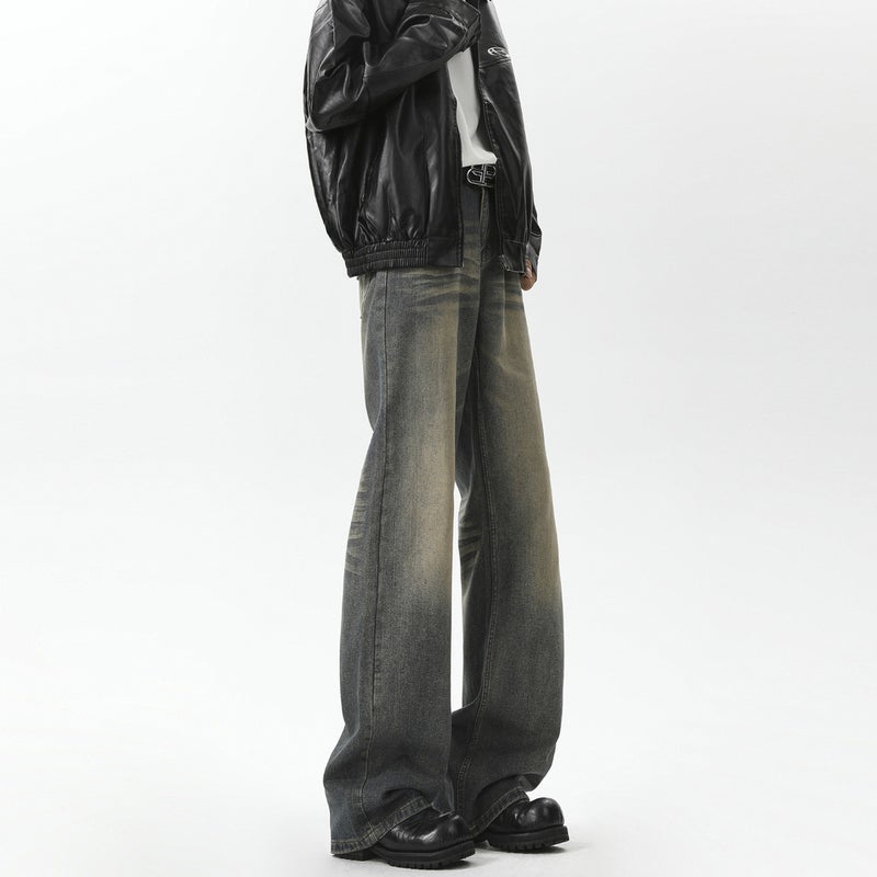 Unisex Classic Denim Jeans Loose Fit Daily Outdoor Wear - Image 1