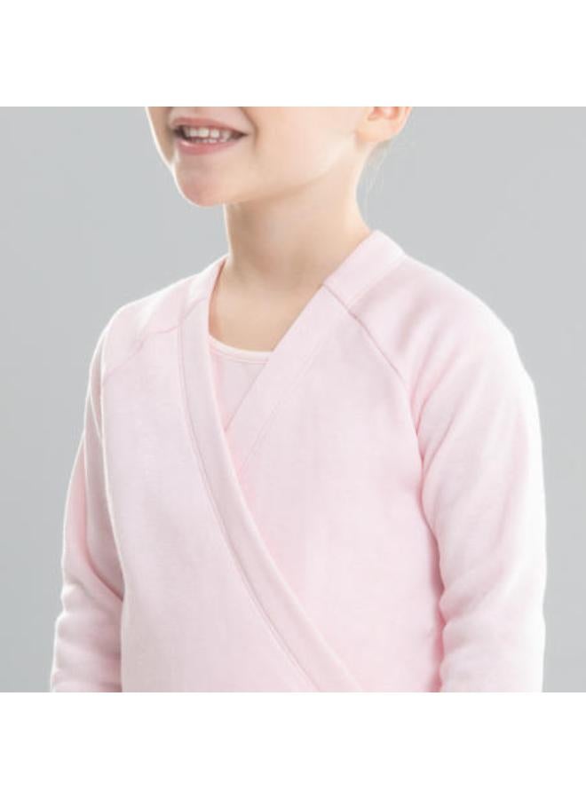 STAREVER Girls' Ballet Wrap-Over Top - Pink  - Image 2