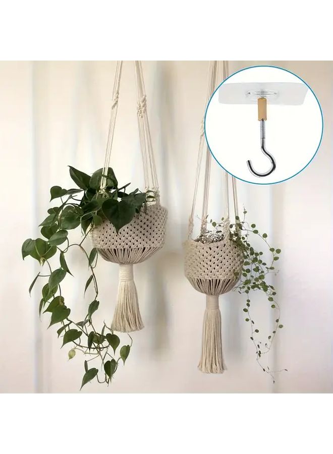 1pc Strong Self Adhesive Ceiling Hook For Hanging Plants Lights Decorations - Image 1