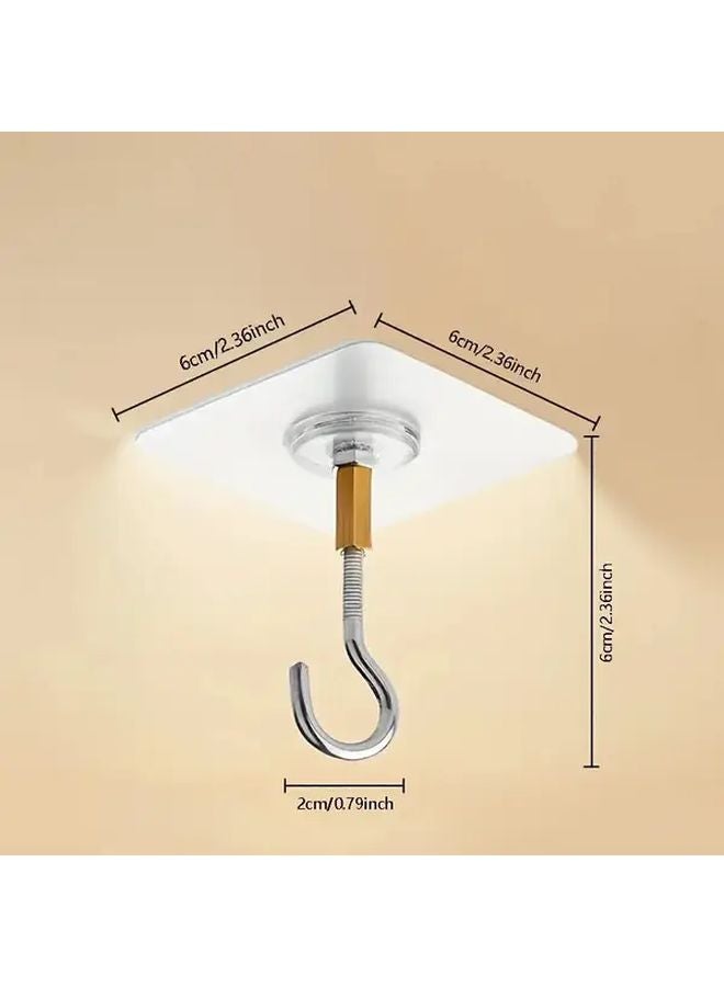 1pc Strong Self Adhesive Ceiling Hook For Hanging Plants Lights Decorations - Image 3