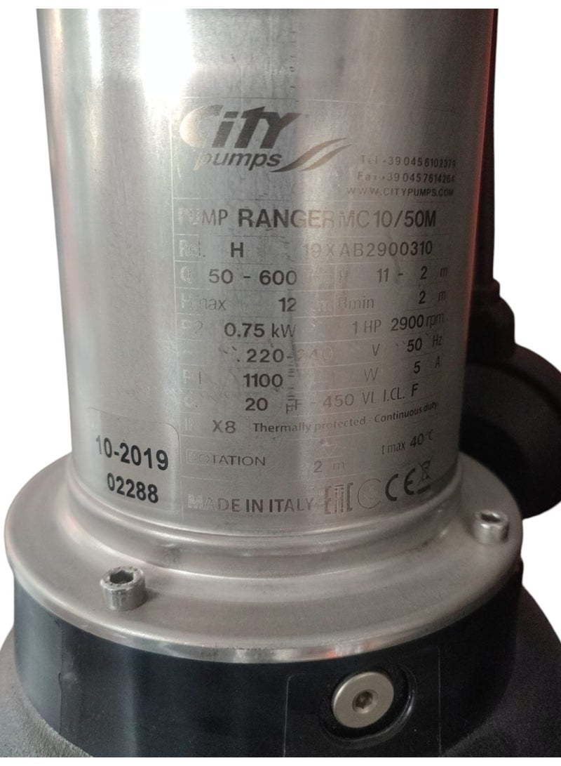city pumps 1 HP Submersible Motor with 2 Inch Outlet RANGER mc10/50m - Image 4