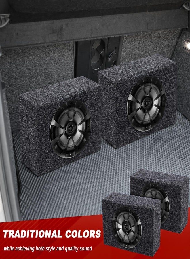 Datanly 2 Pack 2-Way Coaxial Car Audio Speakers with Speaker Box Enclosures Set 6.5" 100 W Sturdy Constructed Car Stereo and Sound System Accessories Portable Audio Equipment for Vehicles - Image 5