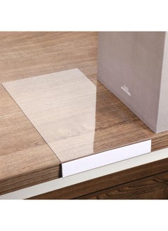 Containlol 60 Sets Moveable Shelf Label Holders With Labels, Clear Shelf Tags Library Shelf Markers Shelf Label Display Holders For Library Book Shelves, Labels Included(6.5 X 5.1 X 0.8 Inch)  - Image 1