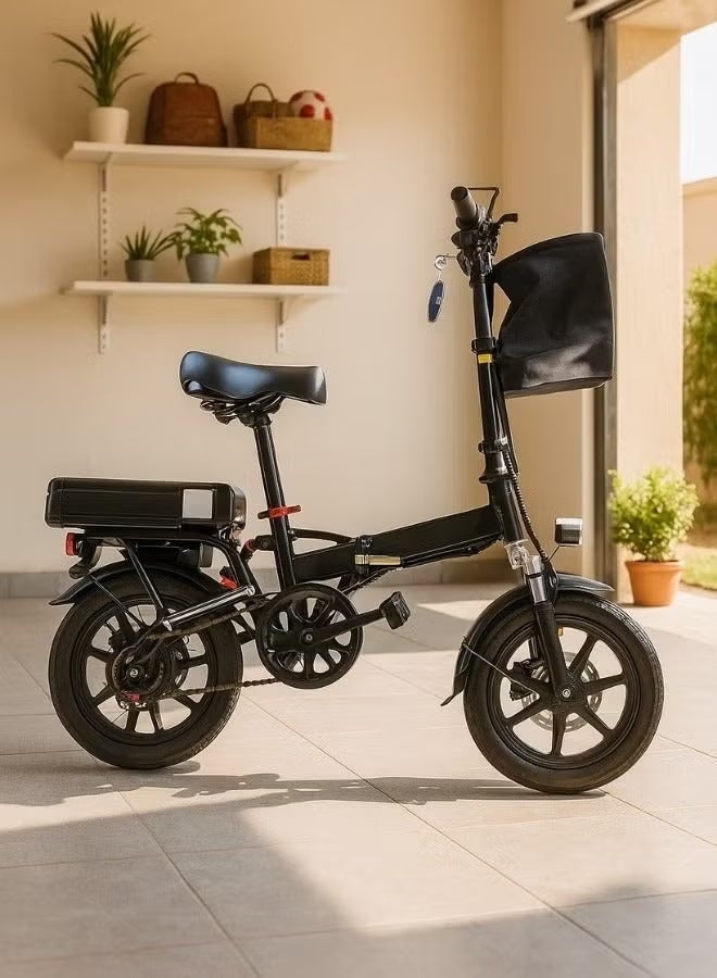 Electric bicycle | Electric bicycle for adults | Electric scooter for adults | 14-inch tires | 48V 15,000 mAh battery | Bluetooth - Image 1