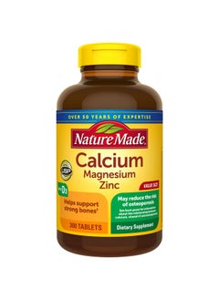 Nature Made Nature Made Calcium Magnesium Zinc with Vitamin D3, Dietary Supplement for Bone Support, 300 Tablets  - Image 1