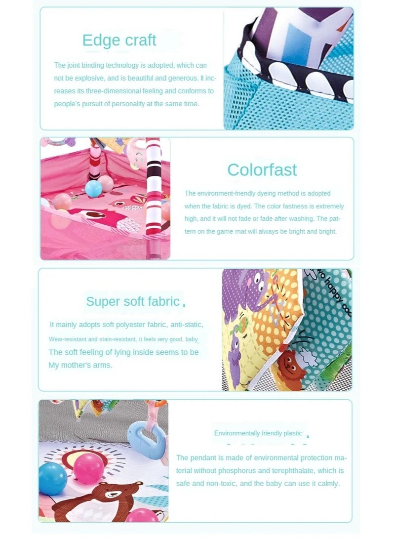 AROAQ Baby Fitness Frame Crawling Game Blanket Multifunctional Educational Mat Crawling Blanket Infant Carpet Enlightenment Toys - Image 4