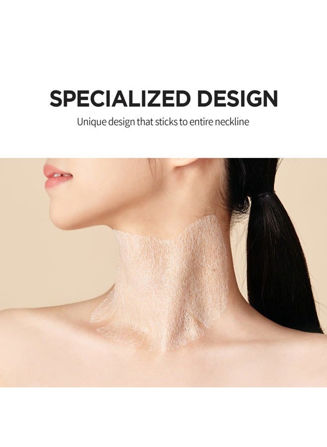 MEDITHERAPY Wrinkle fit Korean Mesh Sheet Masks for Neck (7EA), Collagen Mesh Sheet Mask for Neck Care, Hyaluronic acid Neck Mask, Korean Skincare - Image 2
