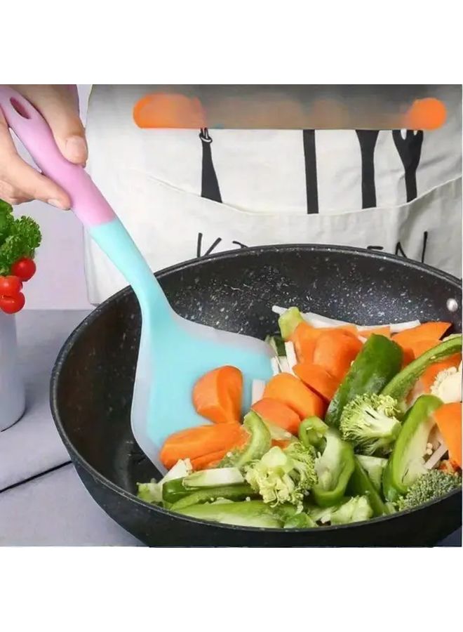 Mixed Color Silicone Spatula Heat Resistant Up To 400F Non Stick For Cooking Grilling BBQ - Image 3