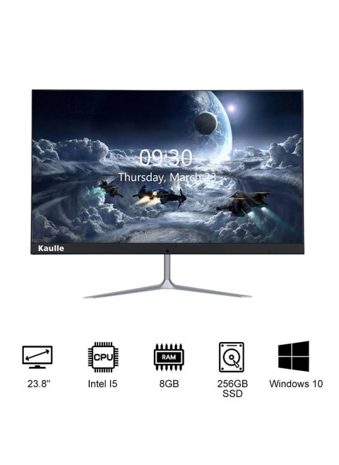 All In One Computer 23.8 Inch Desktop Display,Intel Core I5 3320M Processor,8 GB Ram,256 GB Ssd,With Keyboard And Mouse,Windows 10 Pro All In One Desktop Computer Black KLY238H4