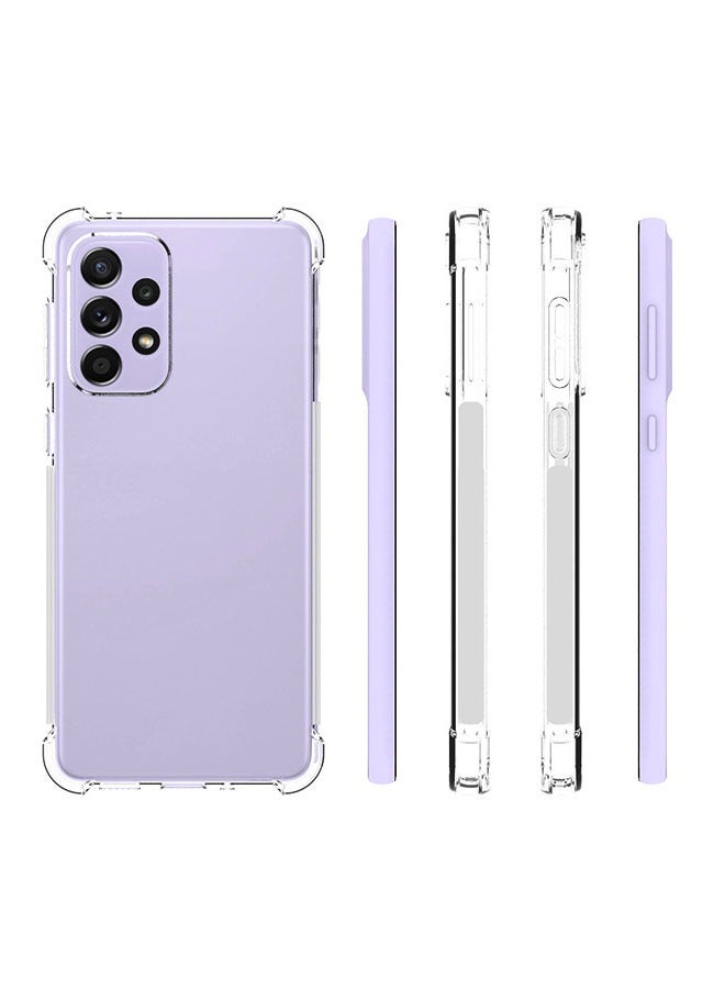 Samsung A53 5G Case, Galaxy A53 5G Case and Screen Protector, Shockproof Crystal Clear Slim Soft Silicone TPU Protective Phone Cover for Samsung Galaxy A53 5G - Clear - Image 1