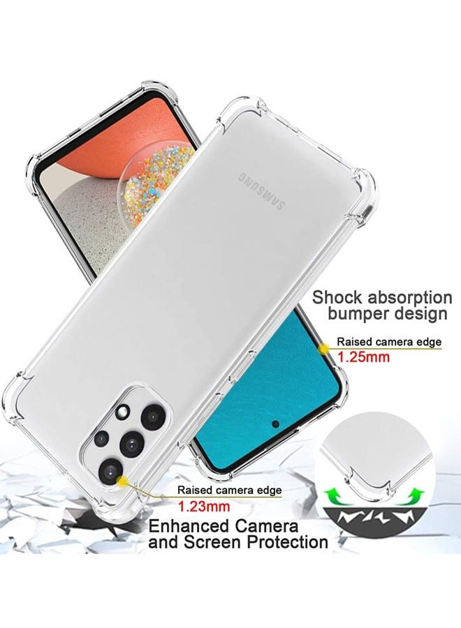 Samsung A53 5G Case, Galaxy A53 5G Case and Screen Protector, Shockproof Crystal Clear Slim Soft Silicone TPU Protective Phone Cover for Samsung Galaxy A53 5G - Clear - Image 2