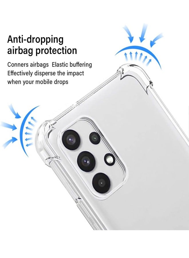 Samsung A53 5G Case, Galaxy A53 5G Case and Screen Protector, Shockproof Crystal Clear Slim Soft Silicone TPU Protective Phone Cover for Samsung Galaxy A53 5G - Clear - Image 4