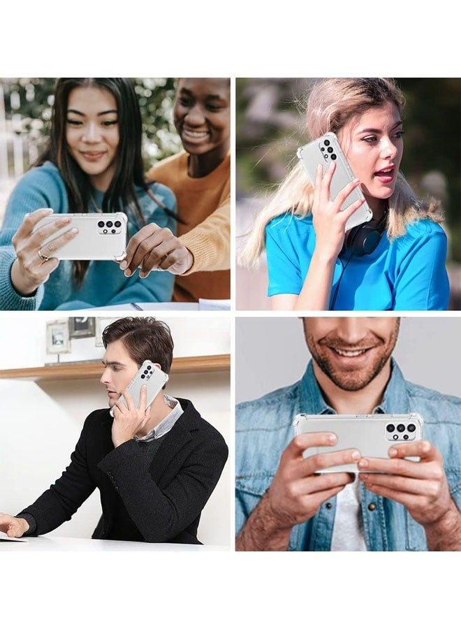 Samsung A53 5G Case, Galaxy A53 5G Case and Screen Protector, Shockproof Crystal Clear Slim Soft Silicone TPU Protective Phone Cover for Samsung Galaxy A53 5G - Clear - Image 3