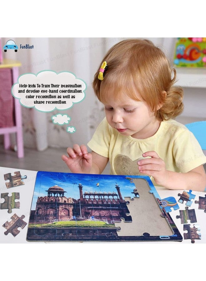 فنبلاست ألغاز فن بلاست للأطفال - 35 قطعة من أحجية الصور المقطوعة "القلعة الحمراء" للأطفال من عمر 3 إلى 5 سنوات، ألغاز الصور المقطوعة المصنوعة من الأكريليك، ألغاز الصور المقطوعة الأرضية للأطفال، ألعاب ألغاز الصور المقطوعة التعليمية والتعلمية (متعددة الألوان) - Image 5