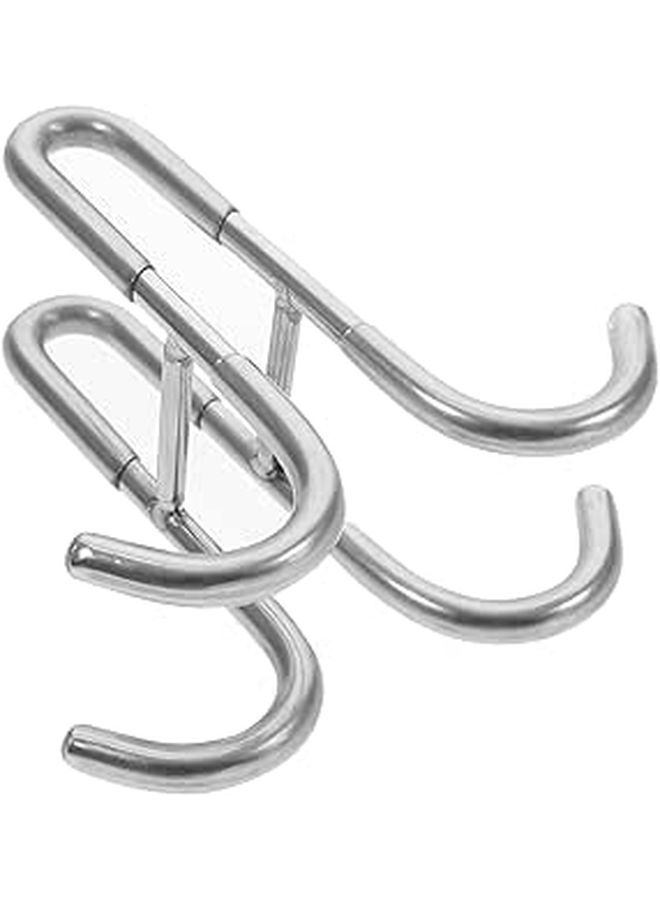 12 Pcs Double Sided Heavy Duty 304 Stainless Steel Shower Glass Door Hooks For Hanging Towels And Robes Bathroom Storage - Image 1