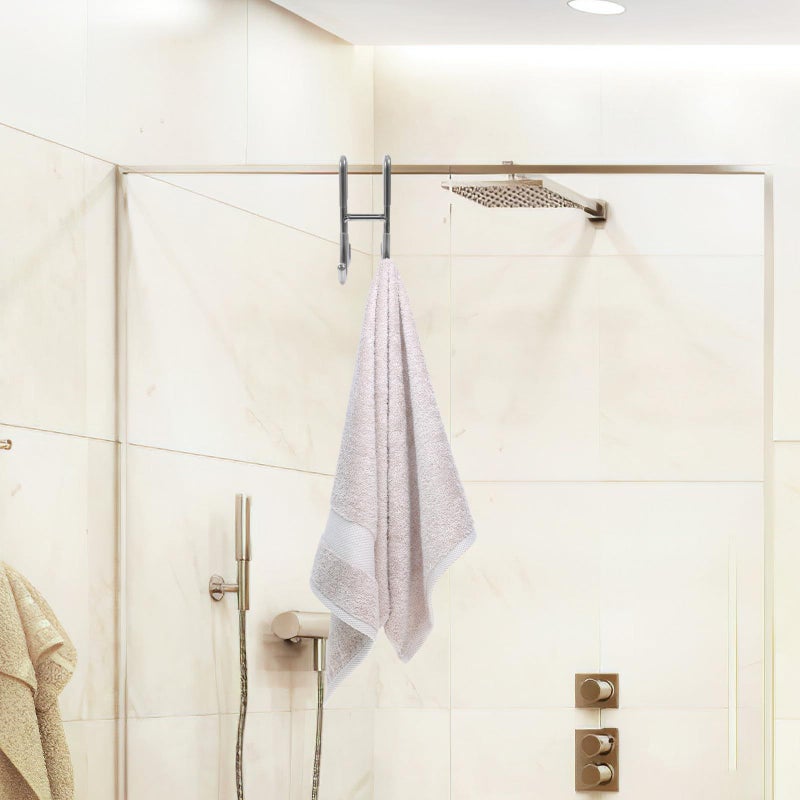 12 Pcs Double Sided Heavy Duty 304 Stainless Steel Shower Glass Door Hooks For Hanging Towels And Robes Bathroom Storage - Image 5
