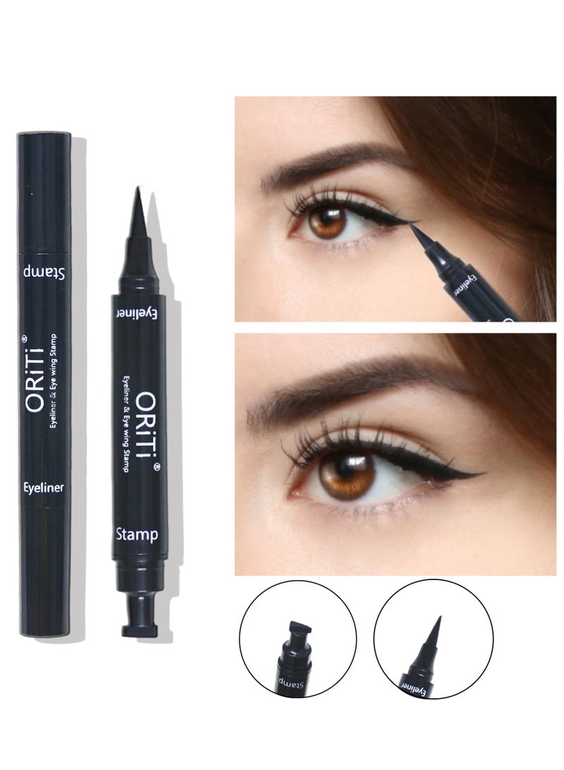 ORiTi Eyeliner Stam Pen, Waterproof, Fast Drying, Natural, Long Lasting, Smudge Proof, Fast Applying Eyeliner Stamp Pen For Beginners - Image 1