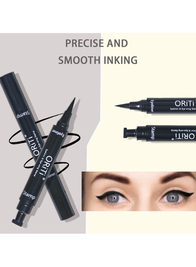 ORiTi Eyeliner Stam Pen, Waterproof, Fast Drying, Natural, Long Lasting, Smudge Proof, Fast Applying Eyeliner Stamp Pen For Beginners - Image 2