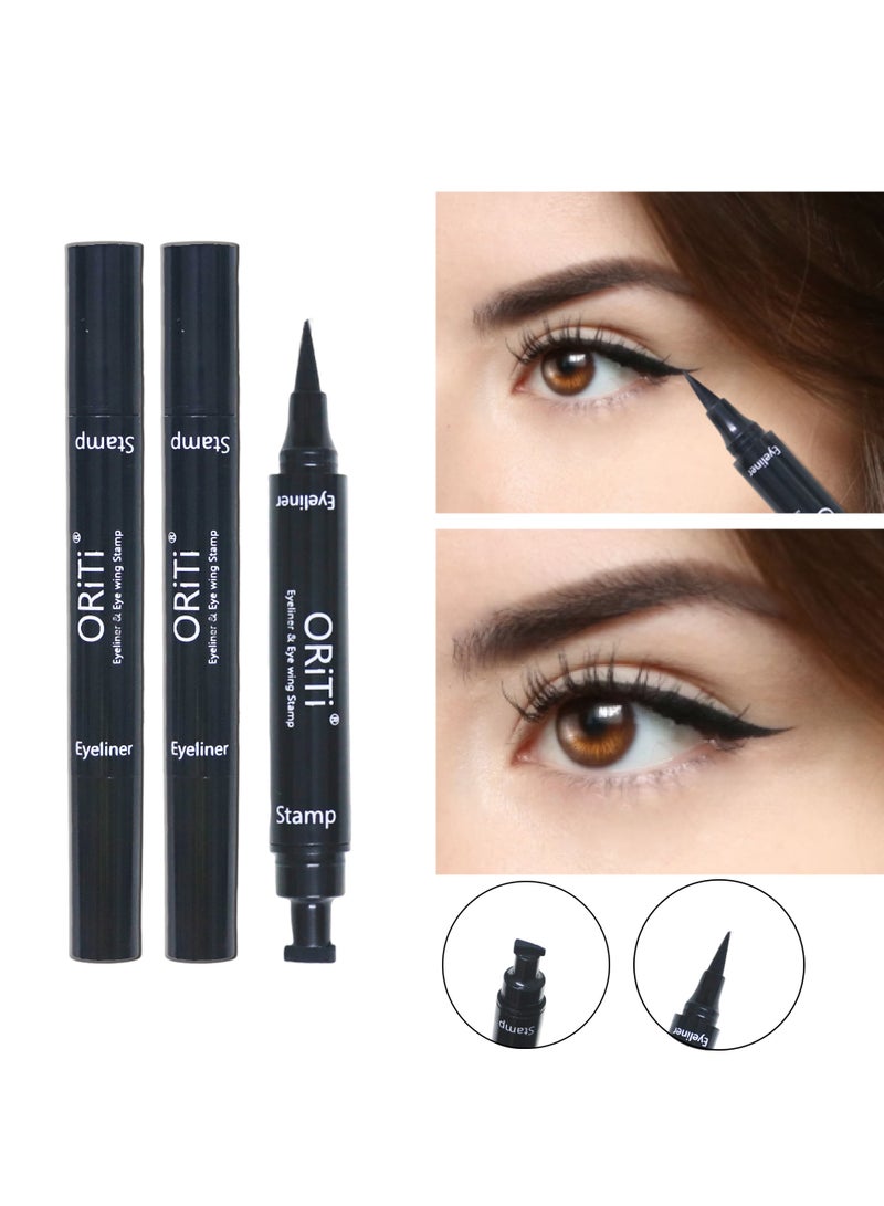 ORiTi Eyeliner Stam Pen, Waterproof, Fast Drying, Natural, Long Lasting, Smudge Proof, Fast Applying Eyeliner Stamp Pen For Beginners - Image 4