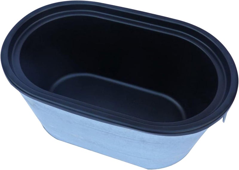FixtureDisplays FixtureDisplays Insulated Beverage Ice Tub Galvanized Metal Bucket HDPE Interior Soda Beer Champane 12176 12176  - Image 2