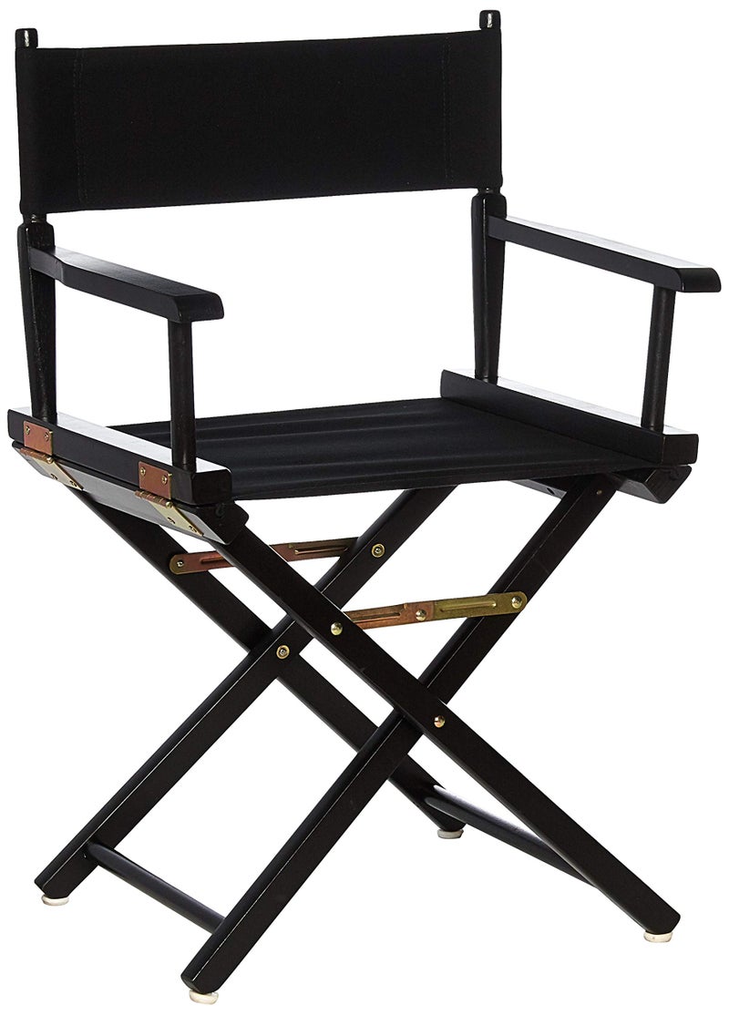 Casual Home Casual Home Directors Chair Black FrameBlack Canvas18  Classic Height  - Image 1