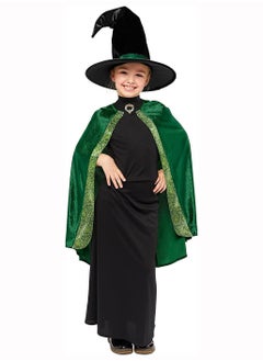 Riethmuller Child Professor McGonagall Costume, Official Harry Potter Kids’ Wizard Robe & Hat for Dress-Up & Magical Roleplay  - Image 1