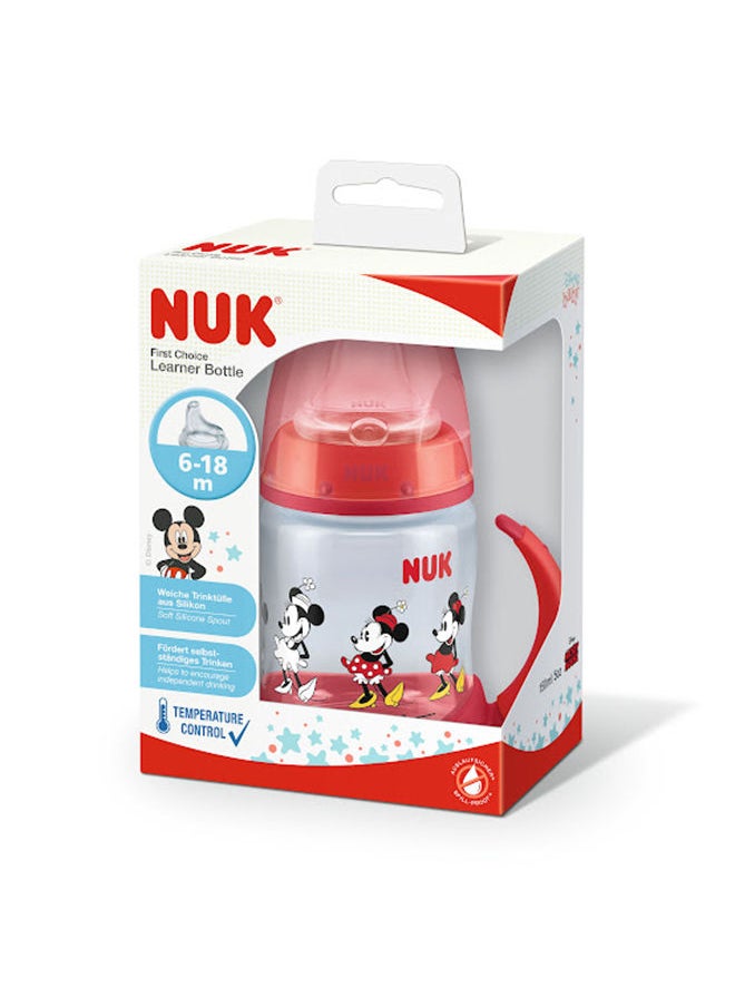NUK - First Choice  Learning Bottle Silicone Mickey - Image 1