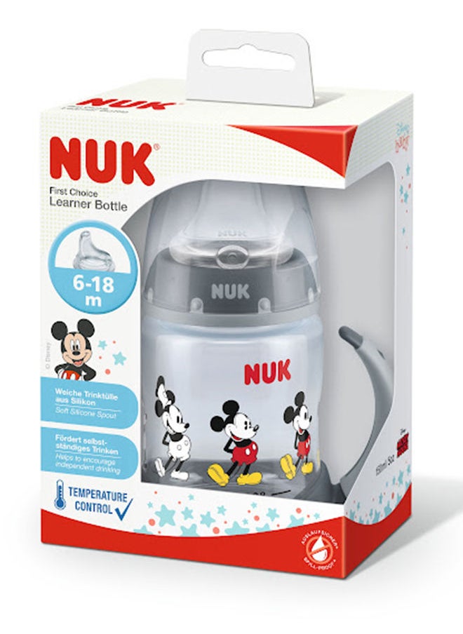 NUK - First Choice  Learning Bottle Silicone Mickey - Image 1