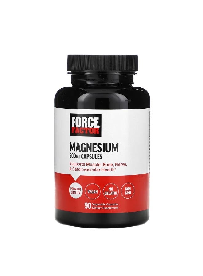 فوريس فاكتور Magnesium 500 mg 90 Vegetable Capsules - Image 1