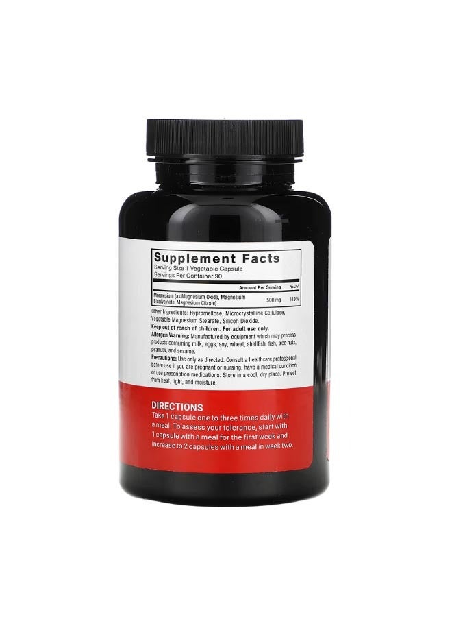 فوريس فاكتور Magnesium 500 mg 90 Vegetable Capsules - Image 2