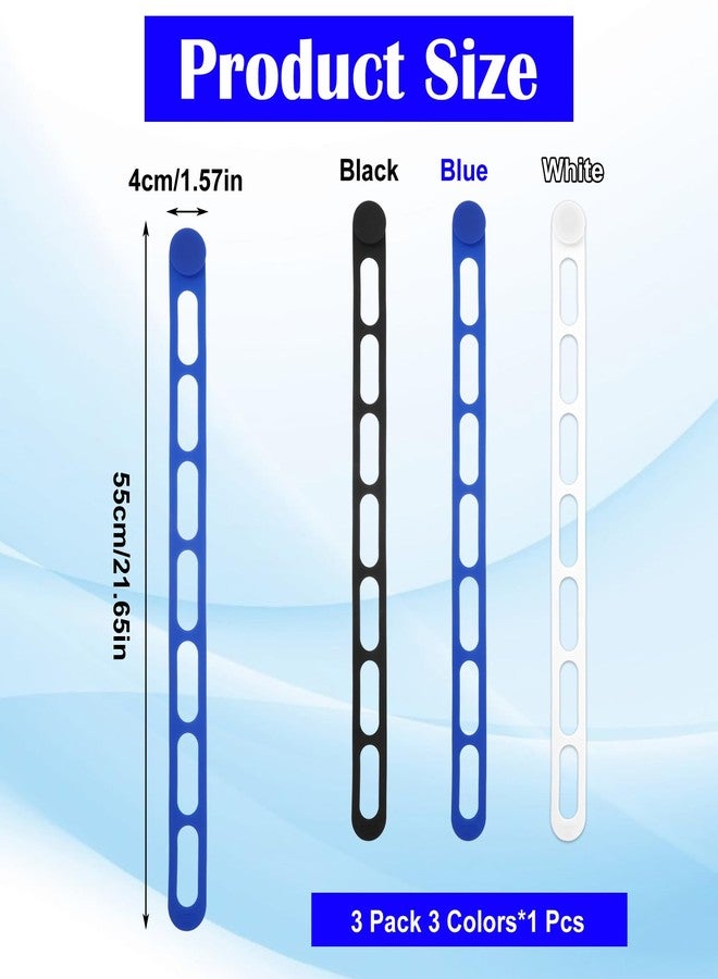 Elegaperma 3pcs Silicone Latch Strap for Slow Cooker Lid,21.6 In Lid Latch Strap,Adjustable Length and Reusable Elastic Self-Lock Tie Straps for Yoga Mat,Pot,Bento Box,Organizing Curtain,Cord - Image 2