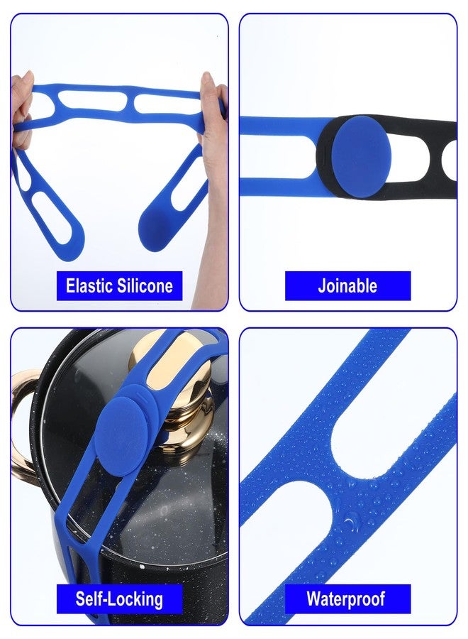 Elegaperma 3pcs Silicone Latch Strap for Slow Cooker Lid,21.6 In Lid Latch Strap,Adjustable Length and Reusable Elastic Self-Lock Tie Straps for Yoga Mat,Pot,Bento Box,Organizing Curtain,Cord - Image 4