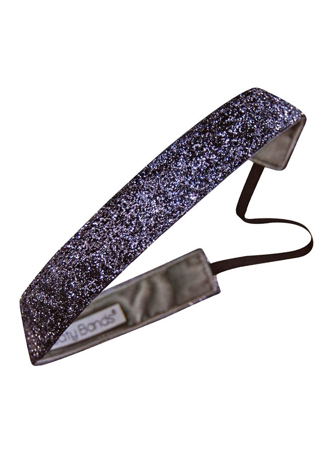 Sweaty Bands Non-Slip Sparkly Hairband Viva Diva Gunmetal