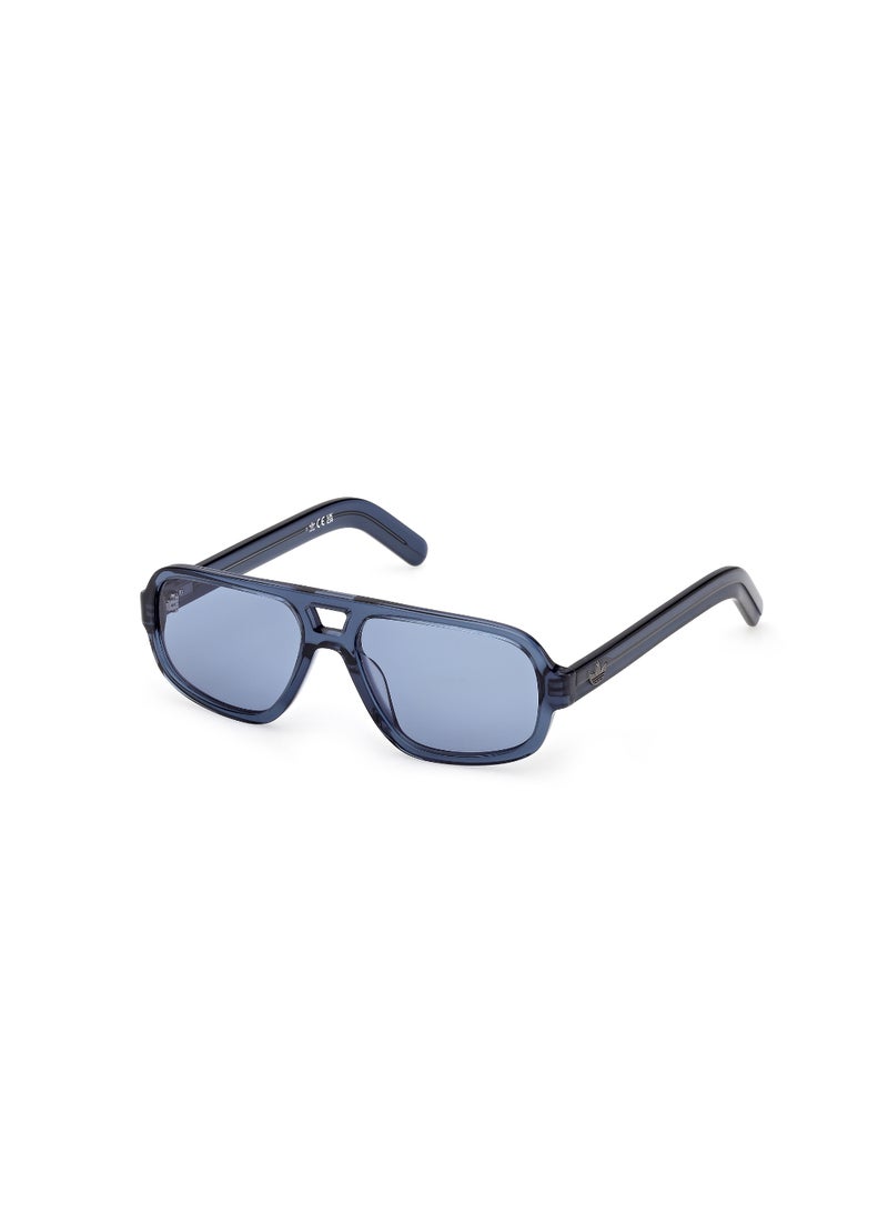 ADIDAS FULL RIM MALE NAVIGATOR BLUE ACETATE SUNGLASSES - Image 1